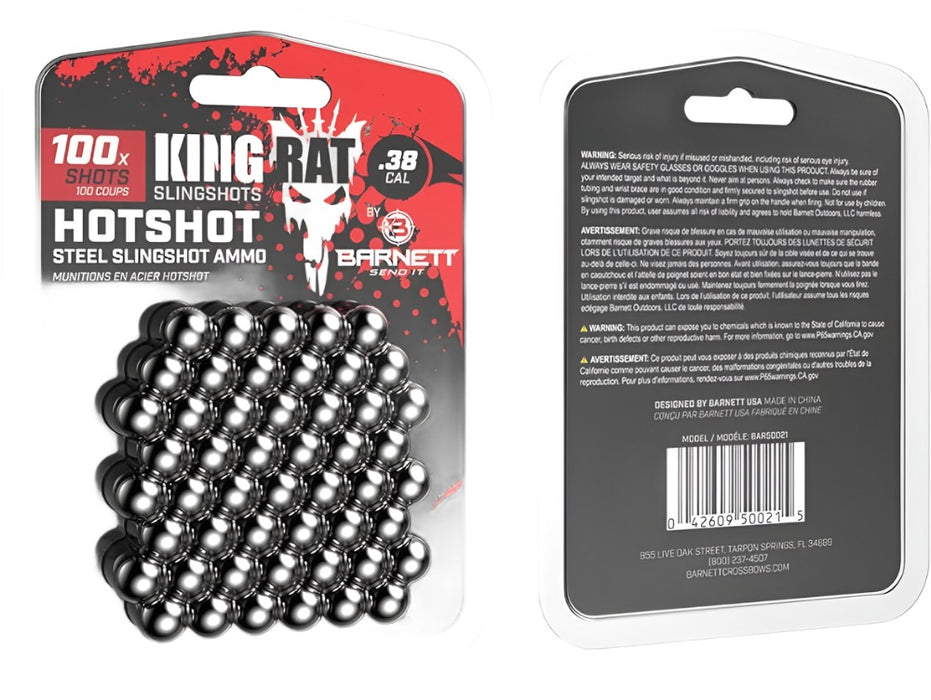 Barnett King Rat Slingshot Ammo - 100 Pack