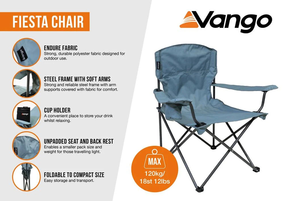 Vango Fiesta Chair   Dark Denim