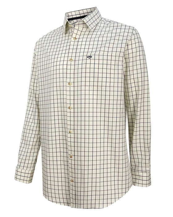 Hoggs Inverness Tattersall Shirt  Navy Olive
