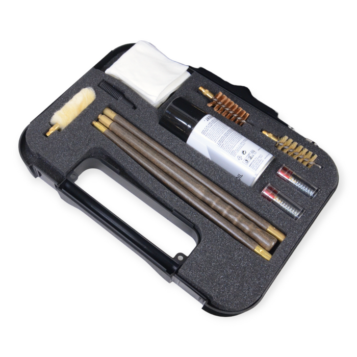 12g Cleaning Set in Black Plastic Carry Case