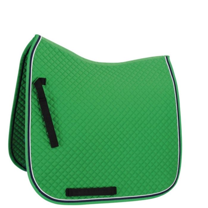 Shires Deluxe Dressage Saddle Cloth  - Lime Navy