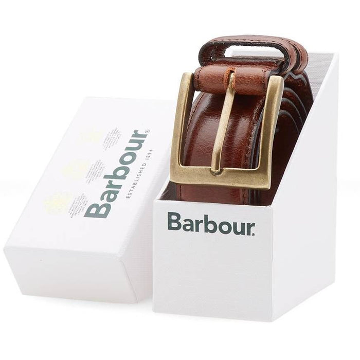 Barbour Gift Box Belt - Dark Brown