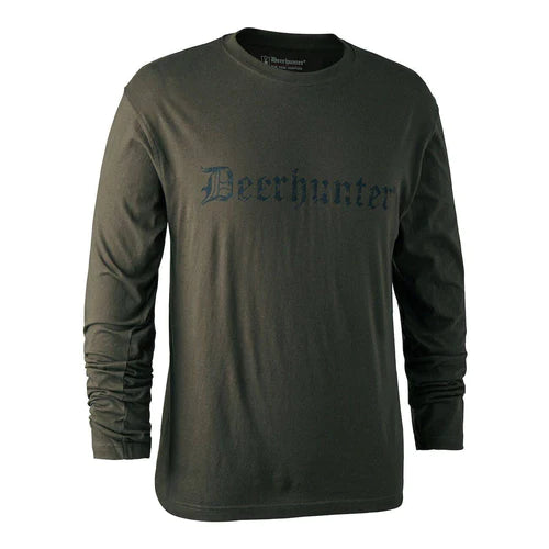 Deerhunter Logo T Shirt Long Sleeve