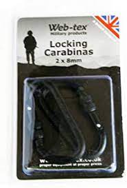 Web - Tex Locking Carabinas 2 x 8mm