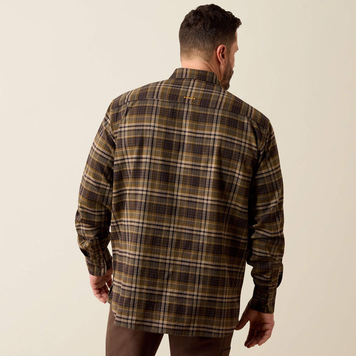 Ariat Rebar Flannel DuraStretch Work Shirt - Earth