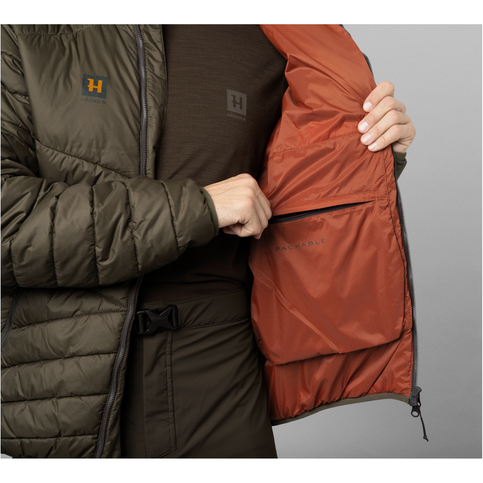 Harkila Logmar Insulated Packable Hooded Jacket - Willow Green