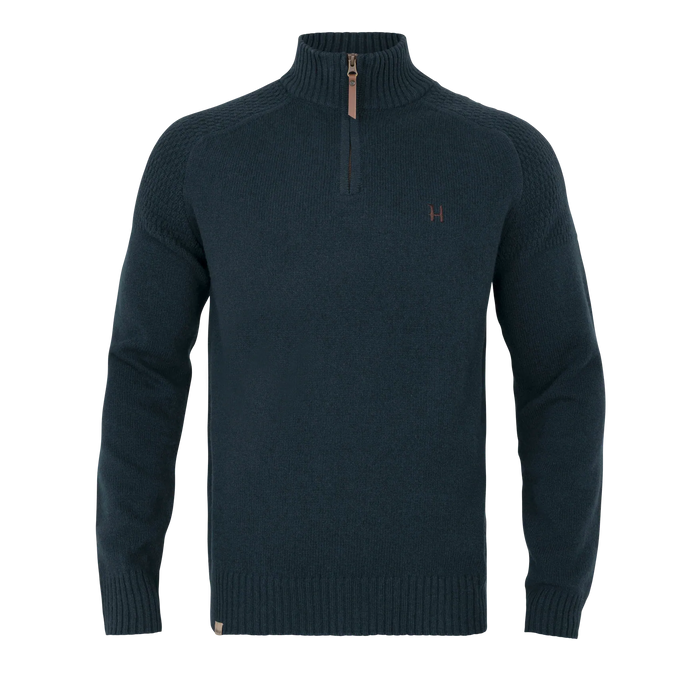 Harkila Vincent Merino 1/2 Zip Pullover -  Navy