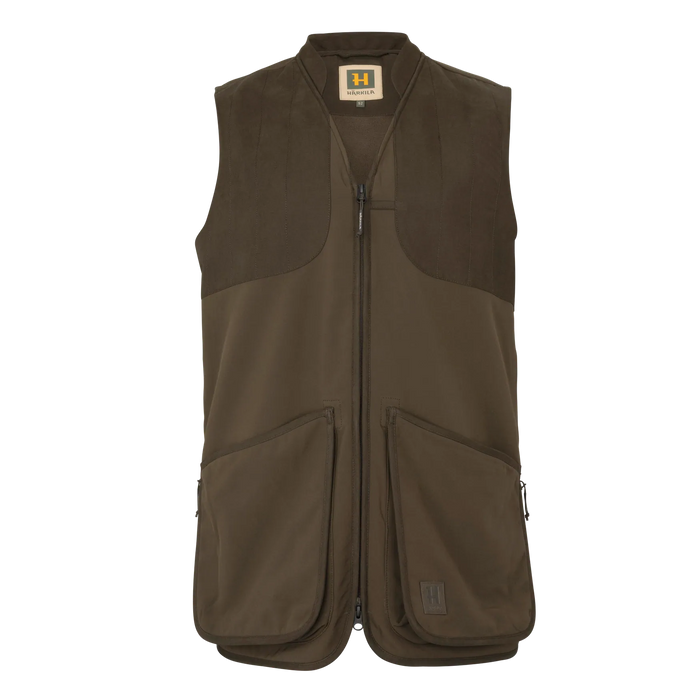 Harkila Skye Shooting Waistcoat - Willow Green Shadow Brown