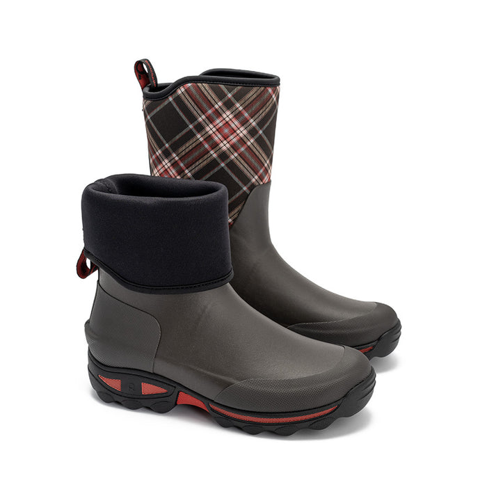 Rouchette CLEAN GARDEN PLAID Half Boot