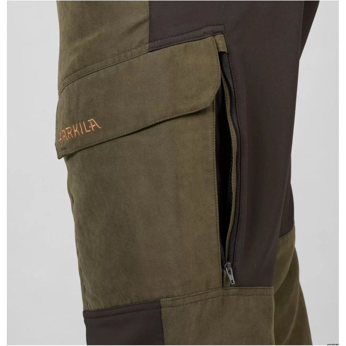 Harkila Scandinavian Trousers Willow Green/ Deep Brown  Leg  32"