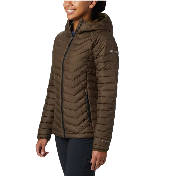 Columbia Ladies Powder Lite Hooded Jacket -  Olive Green