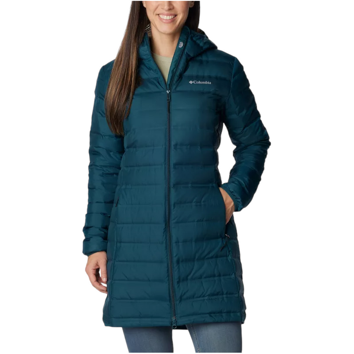 Columbia Lake 22 Down Long Hooded Jacket  Night Wave