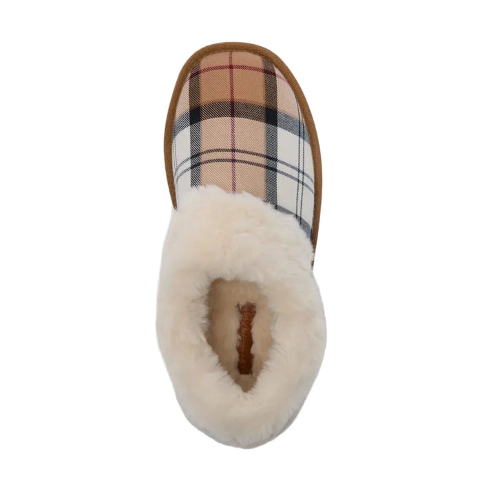 Barbour Eloise Tartan Slipper Boots - Hessian Tartan