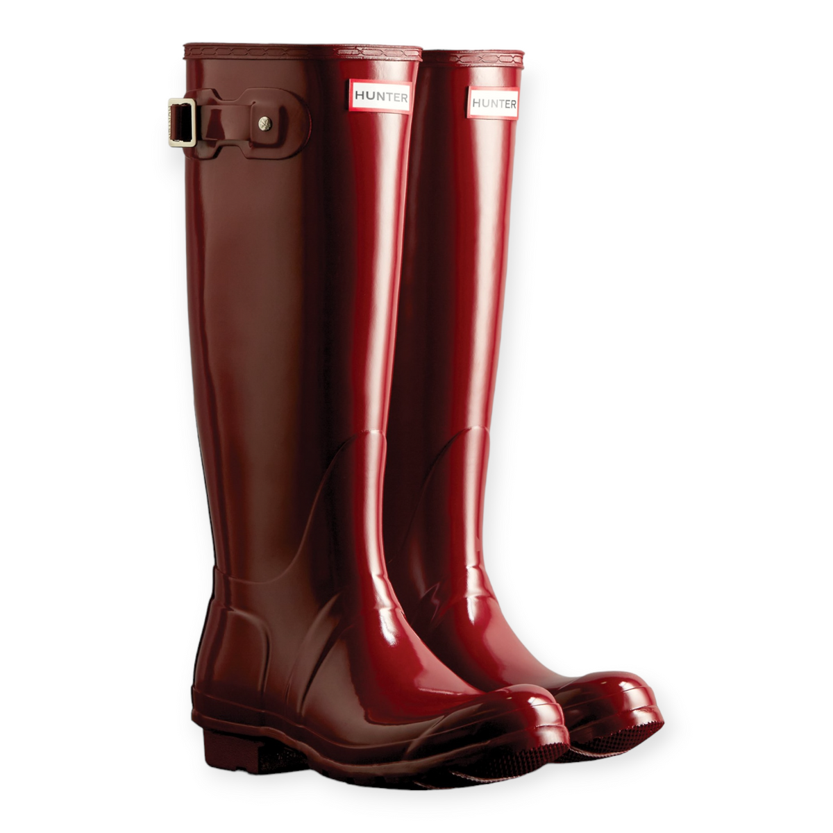 Tall red sales hunter rain boots