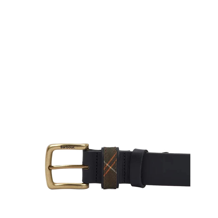 Barbour Esk Leather Belt - Classic Black