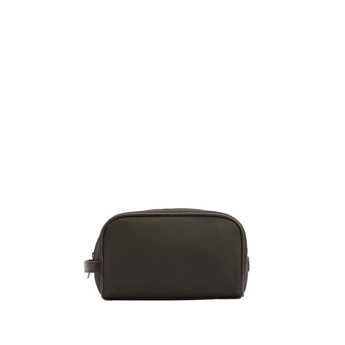 Barbour Wax Washbag - Olive/Beacon