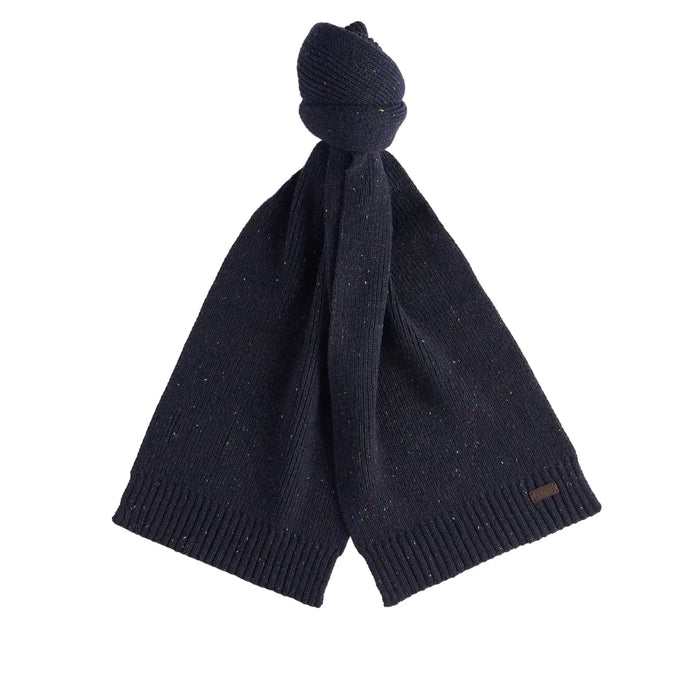 Barbour Carlton Fleck Beanie & Scarf Gift Set - Classic Navy