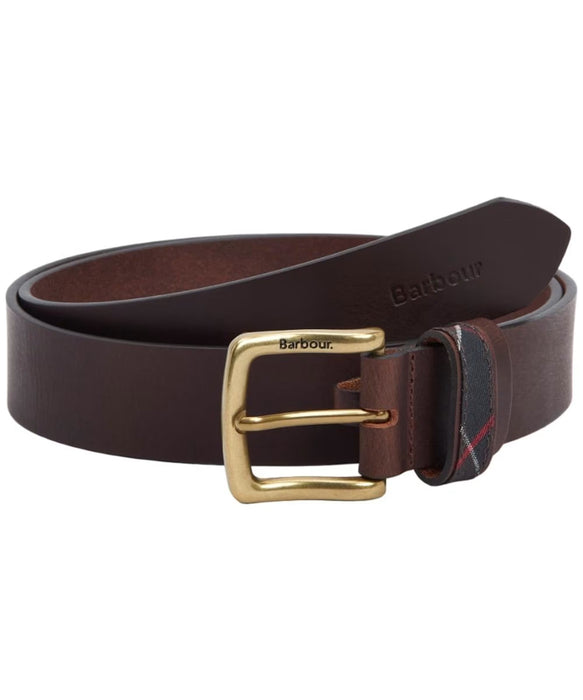 Barbour Esk Leather Belt - Classic Brown