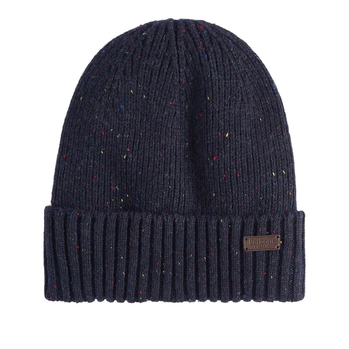 Barbour Carlton Fleck Beanie & Scarf Gift Set - Classic Navy