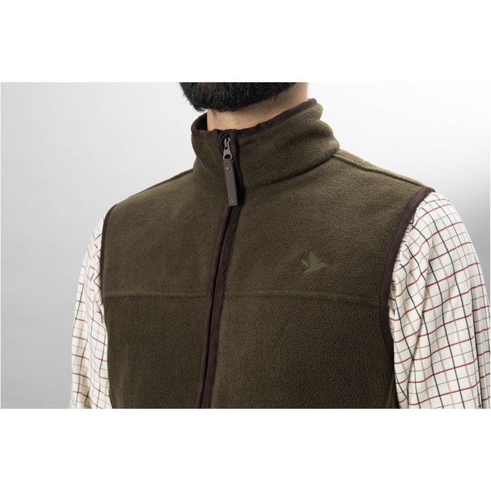 Seeland Woodcock Earl Fleece Waistcoat - Pine Green Melange