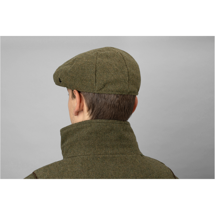 Seeland Hillside Sixpence Flat Cap - Moss Green