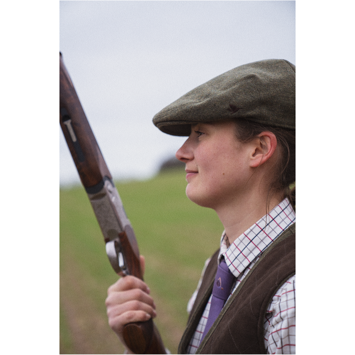 Seeland Hillside Sixpence Flat Cap - Moss Green