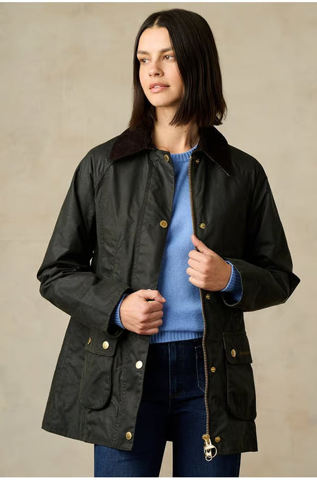 Barbour Moderm Beadnell Wax Jacket  - Sage Ancent