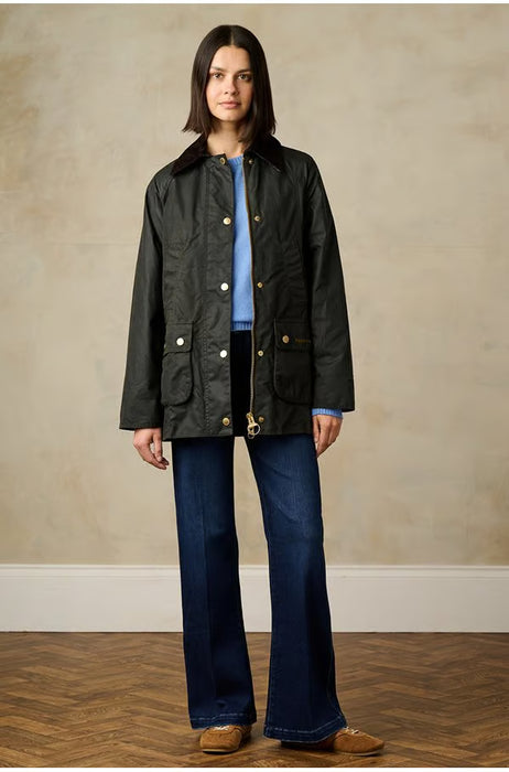 Barbour Moderm Beadnell Wax Jacket  - Sage Ancent