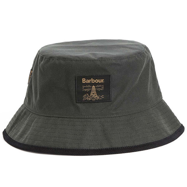 Barbour Field Waxed Bucket Hat - Sage