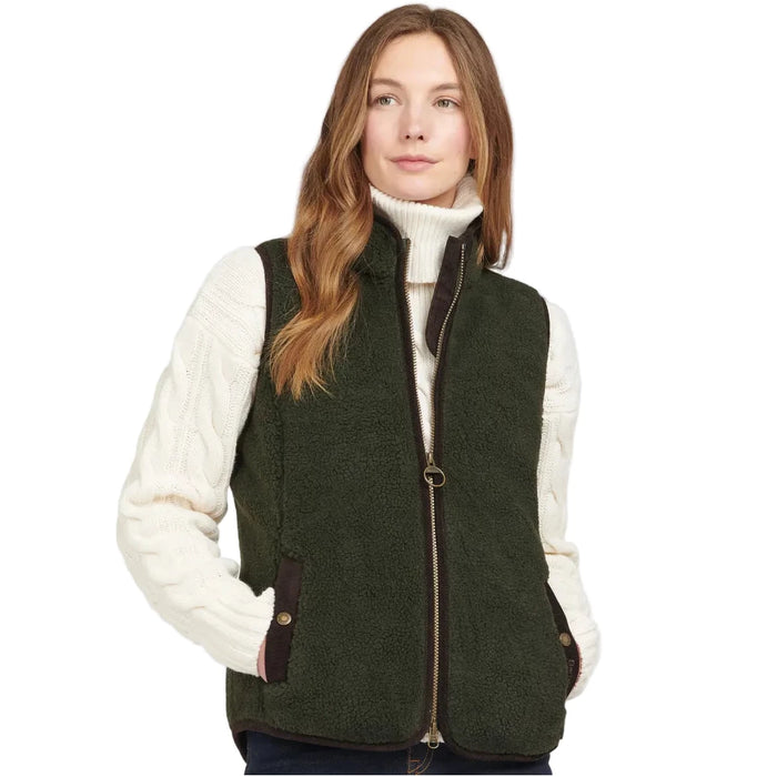 Barbour Burford Fleece Gilet  - Olive