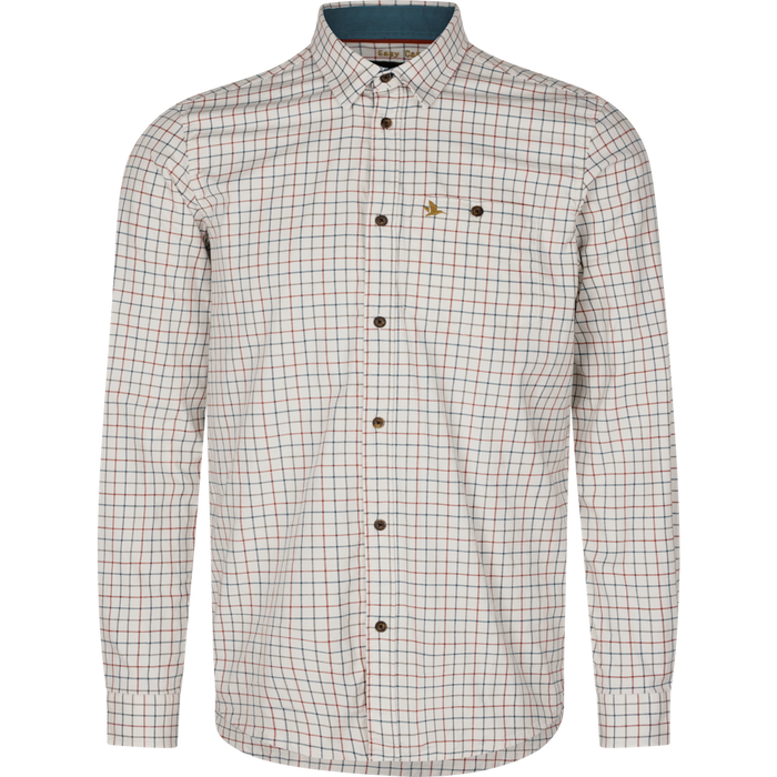 Seeland Oxford Shirt - Grape Leaf/Terracotta Check