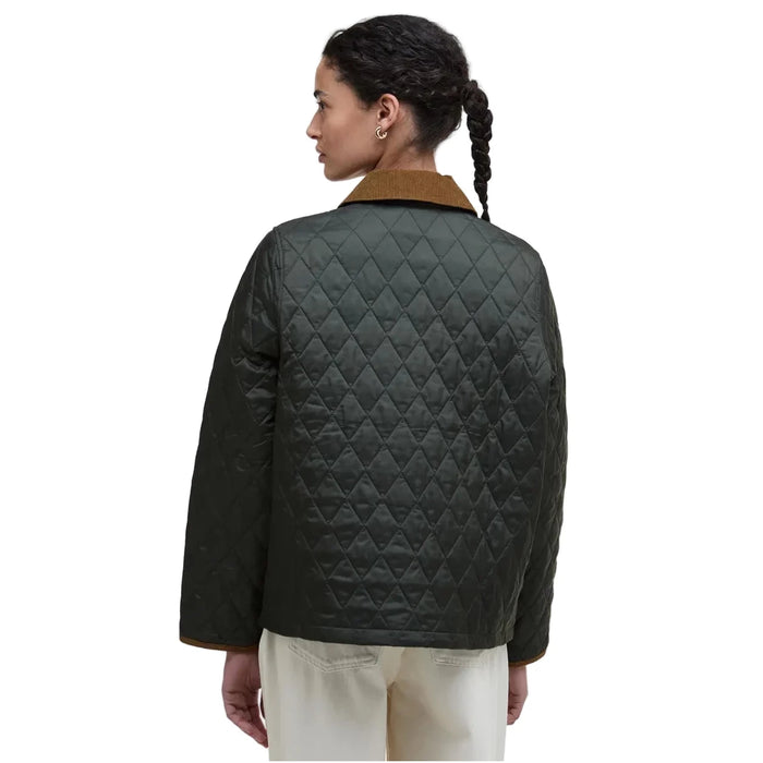 Barbour Icons Cropped Liddesdale Quilted Jacket - Sage/Ancient
