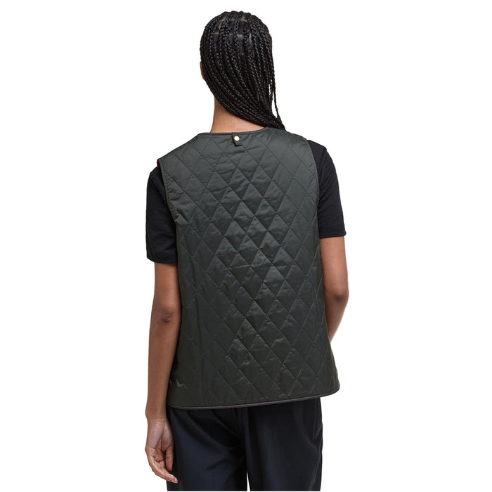 My Barbour Icon Reversible Quilted Liner - Sage/Zeni Pink