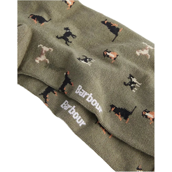 Barbour Mavin Sock - Mid Olive-Dog