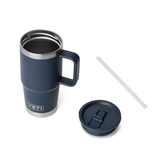 Yeti Ramble 20oz Travel Straw Mug  - Navy