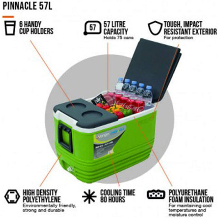 Vango Pinnacle 57L-80Hr  Litre Green
