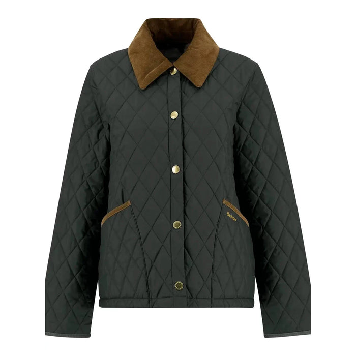 Barbour Icons Cropped Liddesdale Quilted Jacket - Sage/Ancient