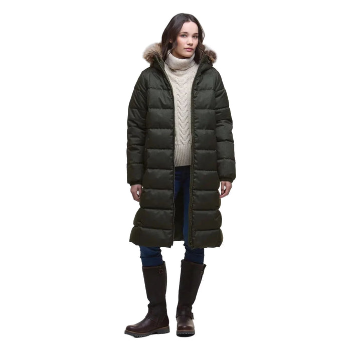 Barbour Marjoram Puffer Jacket - Olive/Classic