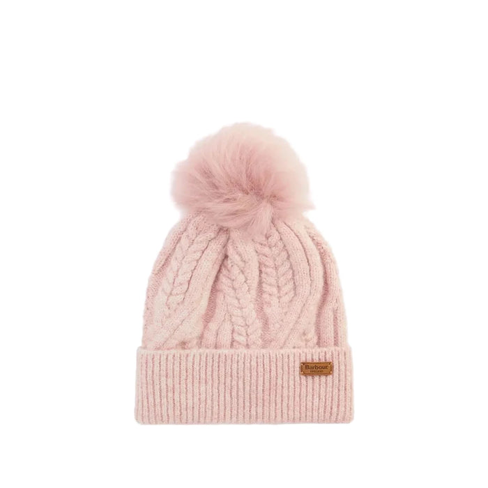 Barbour Elsdon Cable-Knit Beanie - Gardenia
