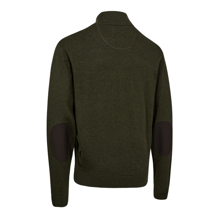Deerhunter Harrington 1/2 Zip Knit  - Forest Ember Melange    8119
