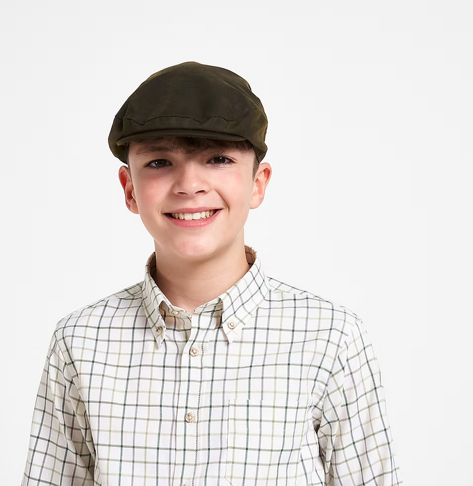 Jack Pyke Junior Wax Flat Cap Green