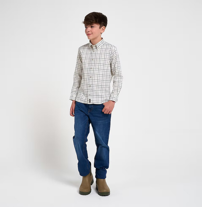 JACK PYKE Countryman Easycare Shirt, Mini check blue and brown, L JACK PYKE Countryman Easycare Shirt, Mini check blue and brown, L