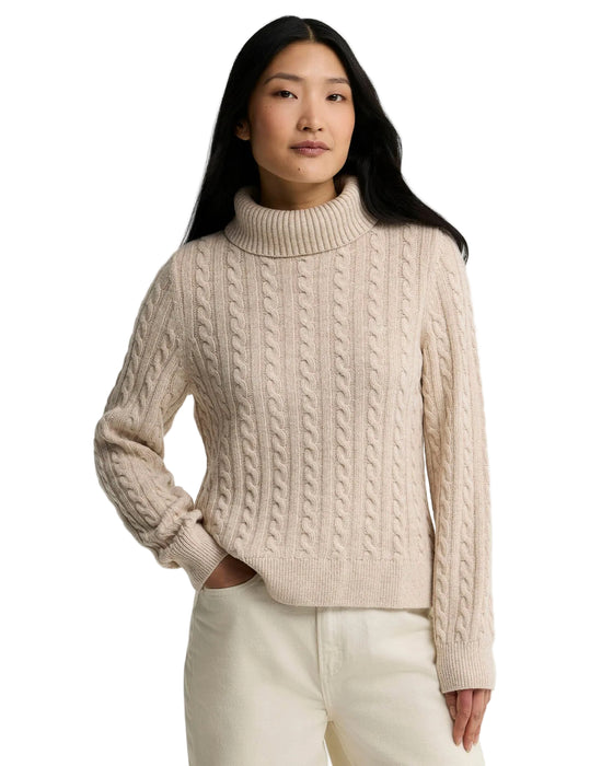 Barbour Ambleside Cable Knit Jumper -  Oatmeal