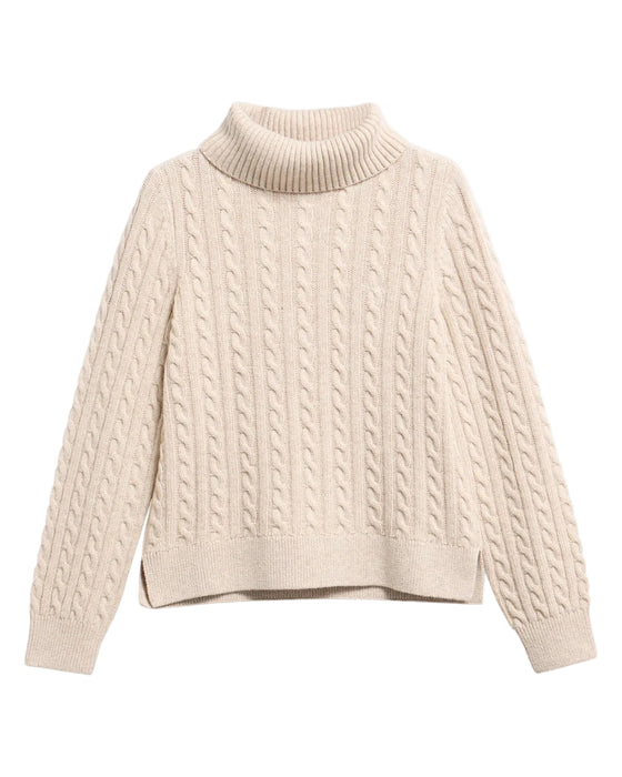 Barbour Ambleside Cable Knit Jumper -  Oatmeal