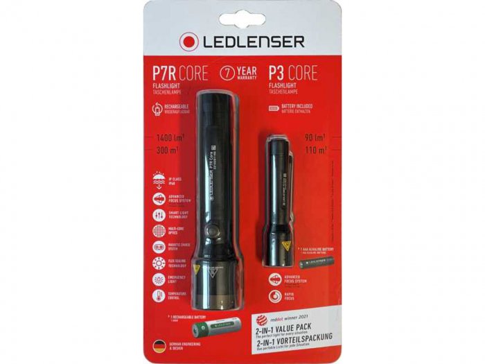 Ledlenser P7R Core +P3 Core Twin Pack