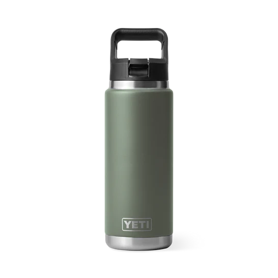 Yeti Rambler Straw Bottle 26oz- Camp Green