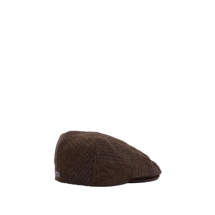 Barbour Deveron Tweed Flat Cap - Coffee