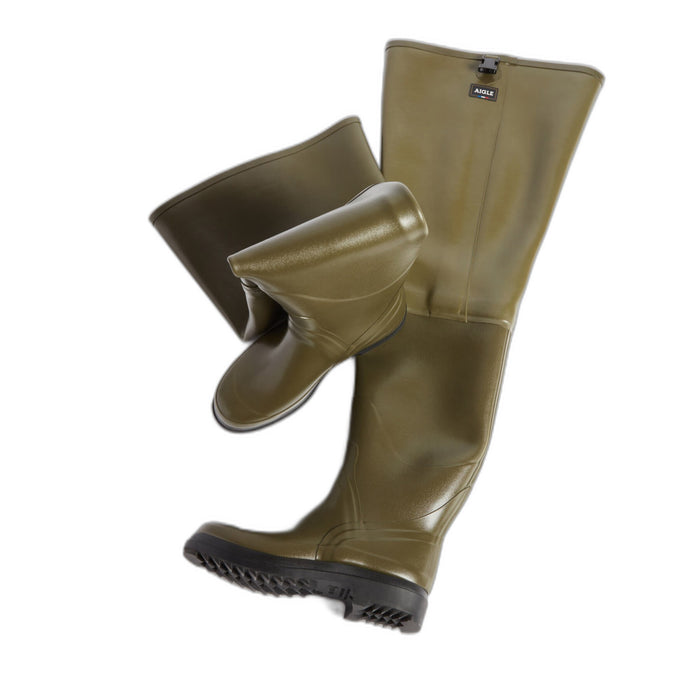 Aigle Truite Thigh Waders - Kaki