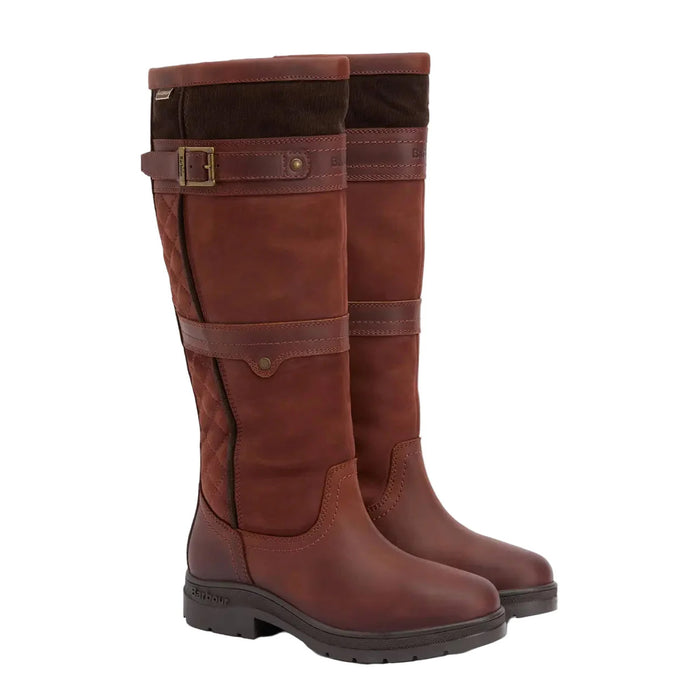 Barbour Beaconsfield Knee-High Boots - Mahogony/Choc Nubuck