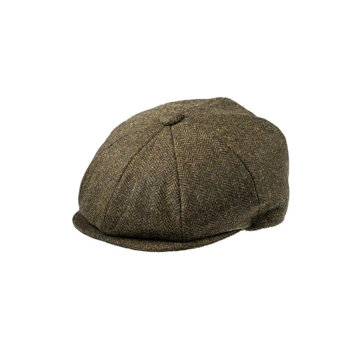 Christys' London 8 Piece Baker Boy Tweed Cap -  506